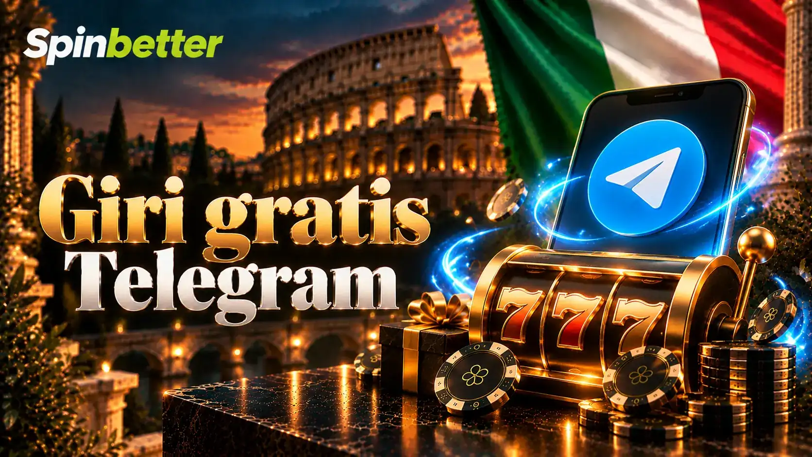I cento giri gratis accreditati per l'iscrizione al canale Telegram ufficiale