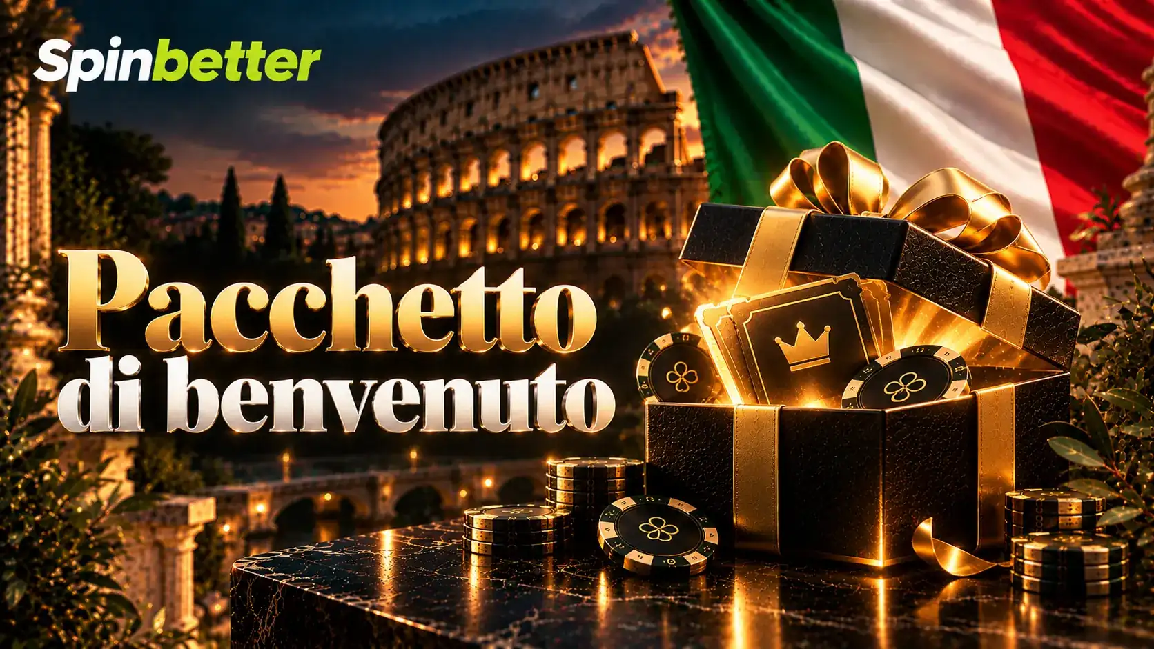 Il pacchetto di benvenuto del casinò su quattro versamenti, fino a 1 500 EUR